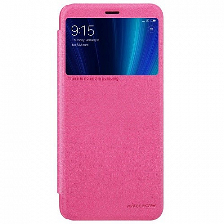 Книжка Nillkin Sparkle Redmi Note 5/Note 5 Pro Pink(с окном)